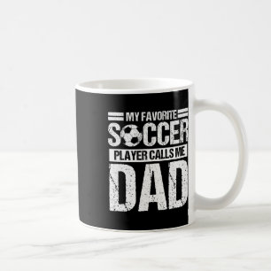 Mijn favoriete voetballer noemt me papa zoon koffiemok