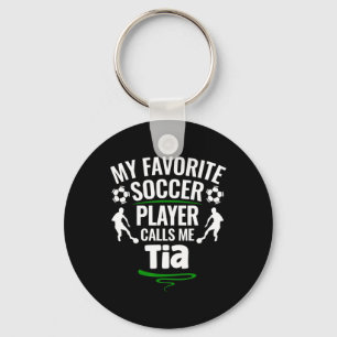 Mijn favoriete voetballer noemt me Tia  Sleutelhanger