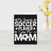 Mijn favoriete voetballer roept me de Moederdag va Kaart (Gele Bloem)