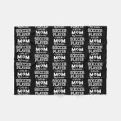 Mijn favoriete voetballer roept me de Voetbal Fleece Deken (Voorkant (Horizontaal))