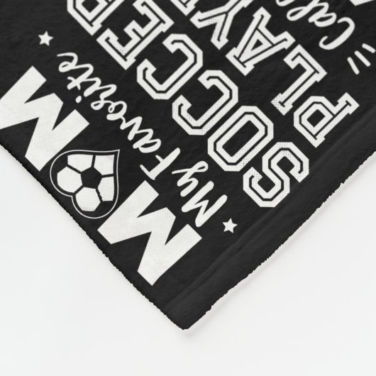 Mijn favoriete voetballer roept me de Voetbal Fleece Deken (Hoek)