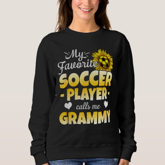 Mijn favoriete voetballer roept me Grammy Trui (Voorkant)