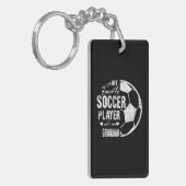 Mijn favoriete voetballer roept me kleinma op sleutelhanger (Voorkant Links)