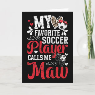 Mijn favoriete voetbalspeler Maw Voetbal Maw oma Kaart