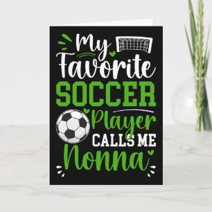Mijn favoriete voetbalspeler noemt me Nonna voetba Kaart