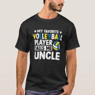 Mijn favoriete volleybal noemt me oom Vaderdag T-shirt