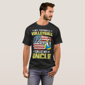 Mijn favoriete volleybalspeler noemt me oom Ameri T-shirt (Voorkant volledig)
