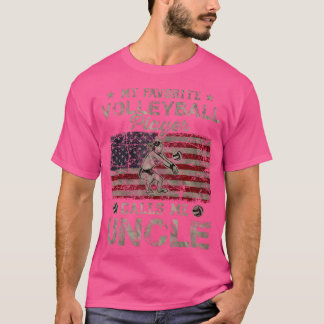 Mijn favoriete volleybalspeler noemt me oom USA F T-shirt