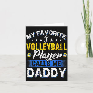Mijn favoriete volleybalspeler noemt me papa  kaart