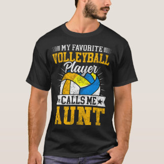 Mijn favoriete volleybalspeler noemt me tante moed t-shirt