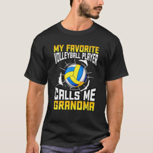 Mijn favoriete Volleybalspeler roept me oma T-shirt