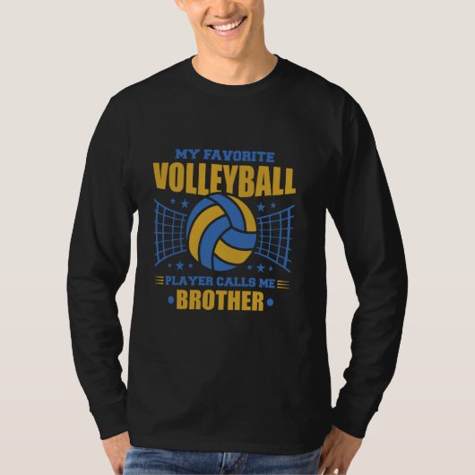 Mijn favoriete Volleybalspeler roept me Volleyball T-shirt (Voorkant)