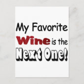 Mijn favoriete wijn briefkaart (Voorkant)