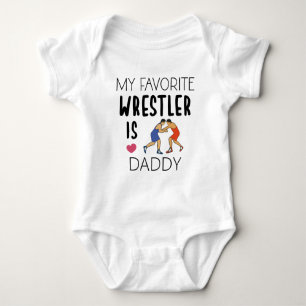 Mijn favoriete worstelaar is Daddy - Wrestling Romper
