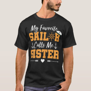 Mijn favoriete zeiler noemt me zus - Grappig zeile T-shirt