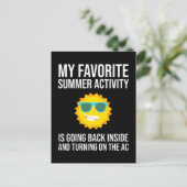 Mijn favoriete zomeractiviteit gaat terug naar bin briefkaart (Staand voorkant)