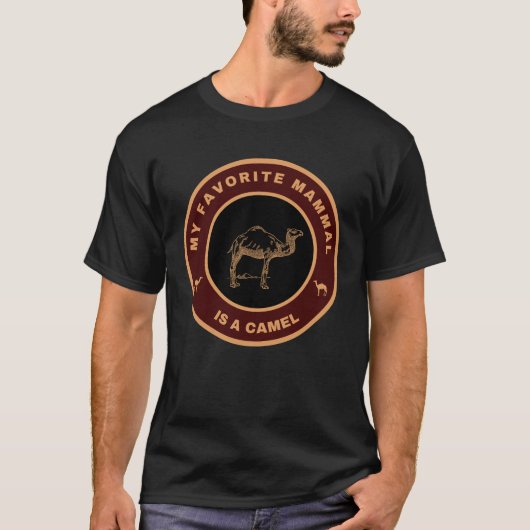 Mijn favoriete zoogdier is een Camel T-shirt (Voorkant)