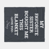 Mijn favoriete zus heeft deze grappige deken voor  (Voorkant (Horizontaal))