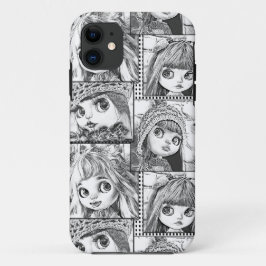 Mijn favoriete zwart-wit patchwork poppen Case-Mate iPhone case