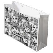 Mijn favoriete zwart-wit patchwork poppen groot cadeauzakje (Voorkant Gekanteld)