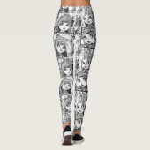 Mijn favoriete zwart-wit patchwork poppen leggings (Achterkant)