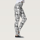 Mijn favoriete zwart-wit patchwork poppen leggings (Rechts)