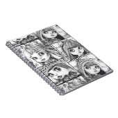 Mijn favoriete zwart-wit patchwork poppen notitieboek (Rechterzijde)