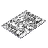 Mijn favoriete zwart-wit patchwork poppen notitieboek (Linkerzijde)