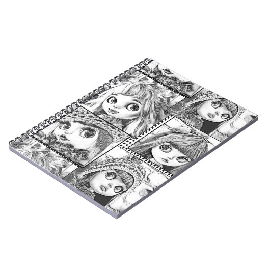 Mijn favoriete zwart-wit patchwork poppen notitieboek (Linkerzijde)