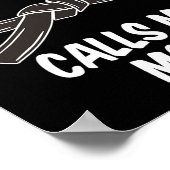 Mijn favoriete zwarte riem noemt me mama taekwondo poster (Hoek)