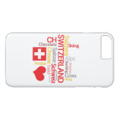 Mijn favoriete Zwitserse dingen grappig Case-Mate iPhone Case (Achterkant (Horizontaal))
