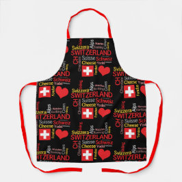 Mijn favoriete Zwitserse dingen grappig Schort