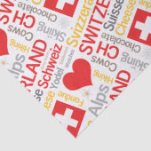 Mijn favoriete Zwitserse dingen Tissuepapier (Detail)