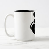 Mijn Feet bekijken Tweekleurige Koffiemok (Links)
