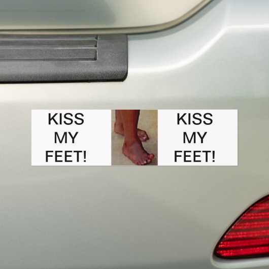 MIJN FEET. BUMPERSTICKER (Op auto)