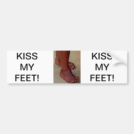MIJN FEET. BUMPERSTICKER (Voorkant)