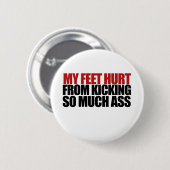 Mijn Feet Hurt Ronde Button 5,7 Cm (Voorkant /achterkant)