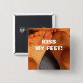 MIJN FEET. VIERKANTE BUTTON 5,1 CM (Voorkant /achterkant)