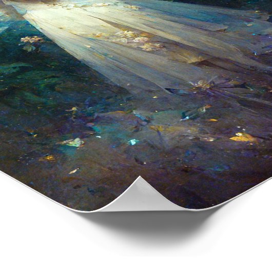 Mijn feiharde Wings Fantasy Art Poster (Hoek)