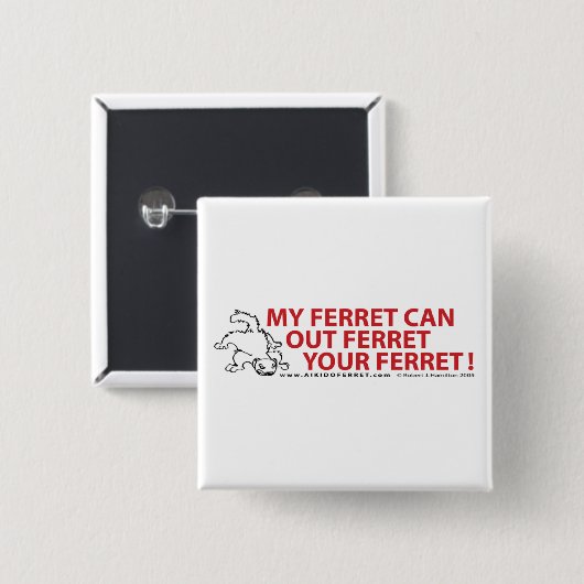 Mijn Ferret Can... Sq Button (Voorkant /achterkant)