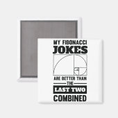 Mijn Fibonacci Jokes Funny Wiskunde Spiral Joke Magneet (Voorkant / Achterkant)