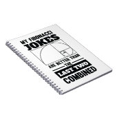 Mijn Fibonacci Jokes Funny Wiskunde Spiral Joke Notitieboek (Rechterzijde)