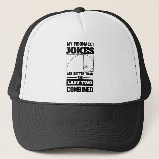 Mijn Fibonacci Jokes Funny Wiskunde Spiral Joke Trucker Pet (Voorkant)