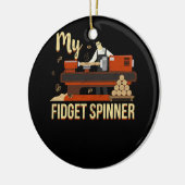Mijn Fidget Spinner Funny Lathe Woodkeerzijde Vint Keramisch Ornament (Links)