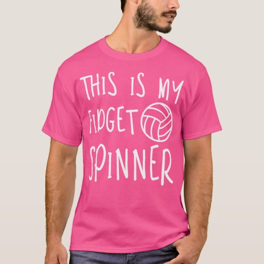 Mijn Fidget Spinner Volleyball T-shirt (Voorkant)