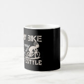 Mijn fiets is mijn levensstijl koffiemok (Voorkant rechts)