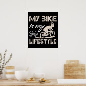 Mijn fiets is mijn levensstijl poster (Keuken)