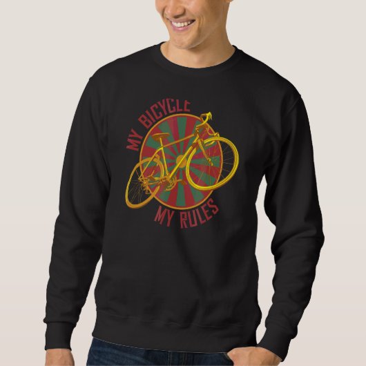 Mijn fiets Mijn regels fietsen met fietsen Trui (Voorkant)