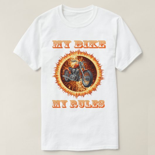 Mijn fiets, mijn regels T-shirt naar maat (Design voorkant)