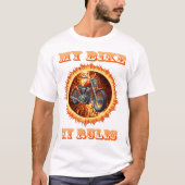 Mijn fiets, mijn regels T-shirt naar maat (Voorkant)
